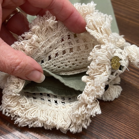 Zara Woman Outerwear bohemian fringe jacket Olive Army green XS - Picture 10 of 13